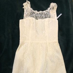 Jim Hjelm occasions ivory lace cocktail dress